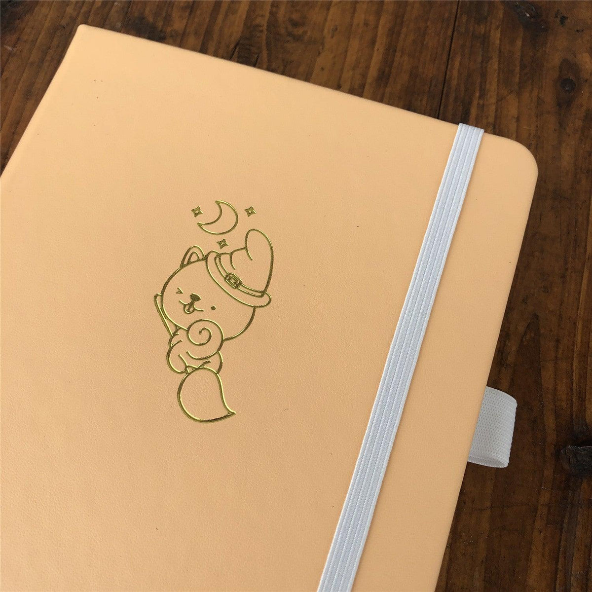 Custom A5 Dotted Journal LOGO Design Moon Lovely Bear - bukenotebook