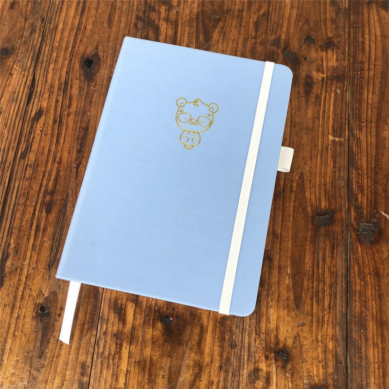 Personalisiertes Bullet Journal, A5 Punktraster Notizbuch, PU-Leder Hardcover Blau, Lovely Bear, Nur US$199/100 Stück ARTIKEL NR. 10282130-zoom-