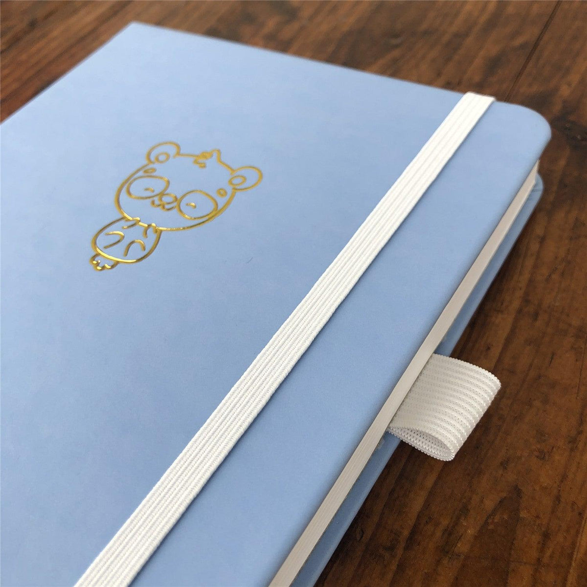 Custom Bullet Journal, A5 Dot Grid Notebook, PU Leather Blue Hardcover, Lovely Bear, Only US$199/100PCS  ITEM NO#10282130 - bukenotebook