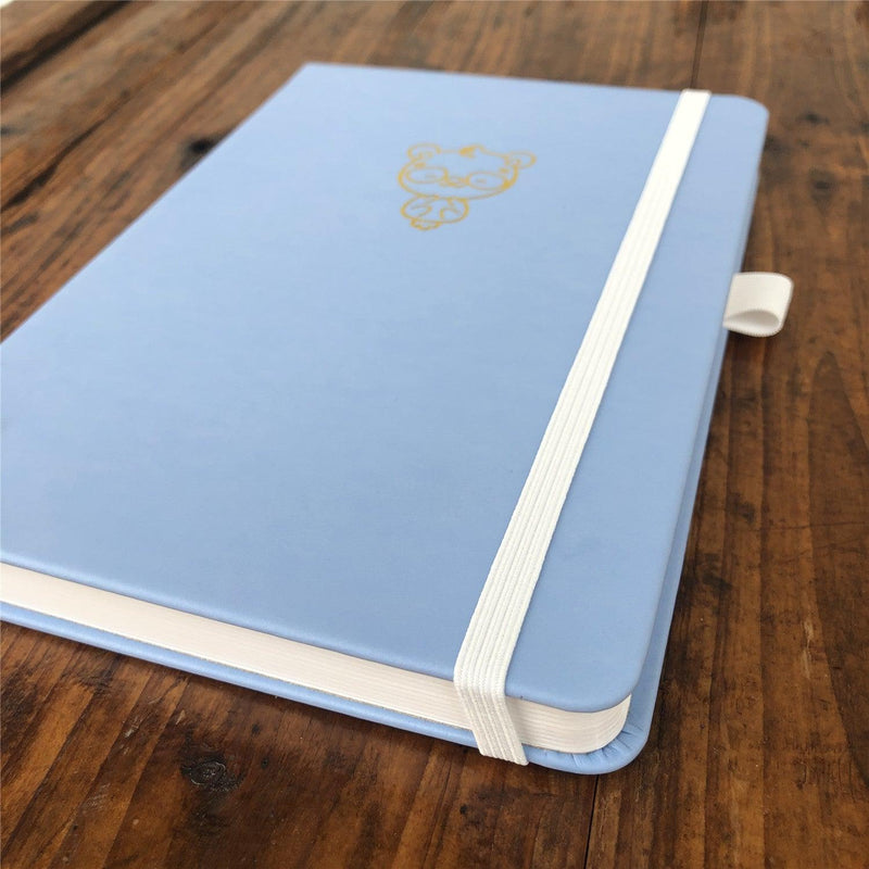 Personalisiertes Bullet Journal, A5 Punktraster Notizbuch, PU-Leder Hardcover Blau, Lovely Bear, Nur US$199/100 Stück ARTIKEL NR. 10282130-zoom-