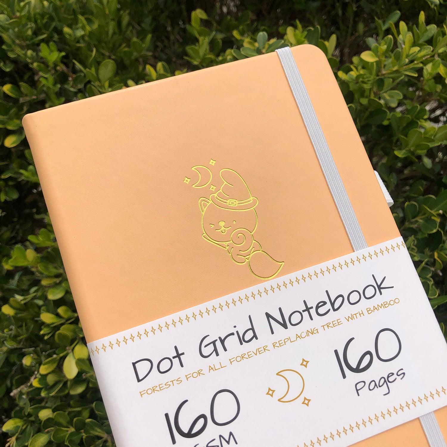 Custom A5 Dotted Journal LOGO Design Moon Lovely Bear - bukenotebook