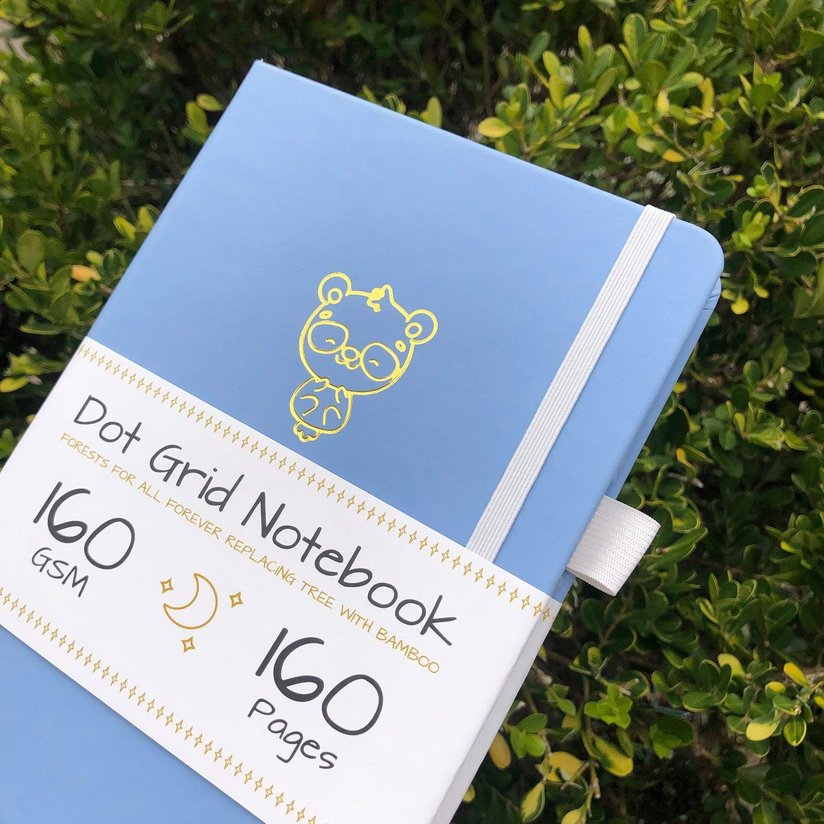 Custom Bullet Journal, A5 Dot Grid Notebook, PU Leather Blue Hardcover, Lovely Bear, Only US$199/100PCS  ITEM NO#10282130 - bukenotebook