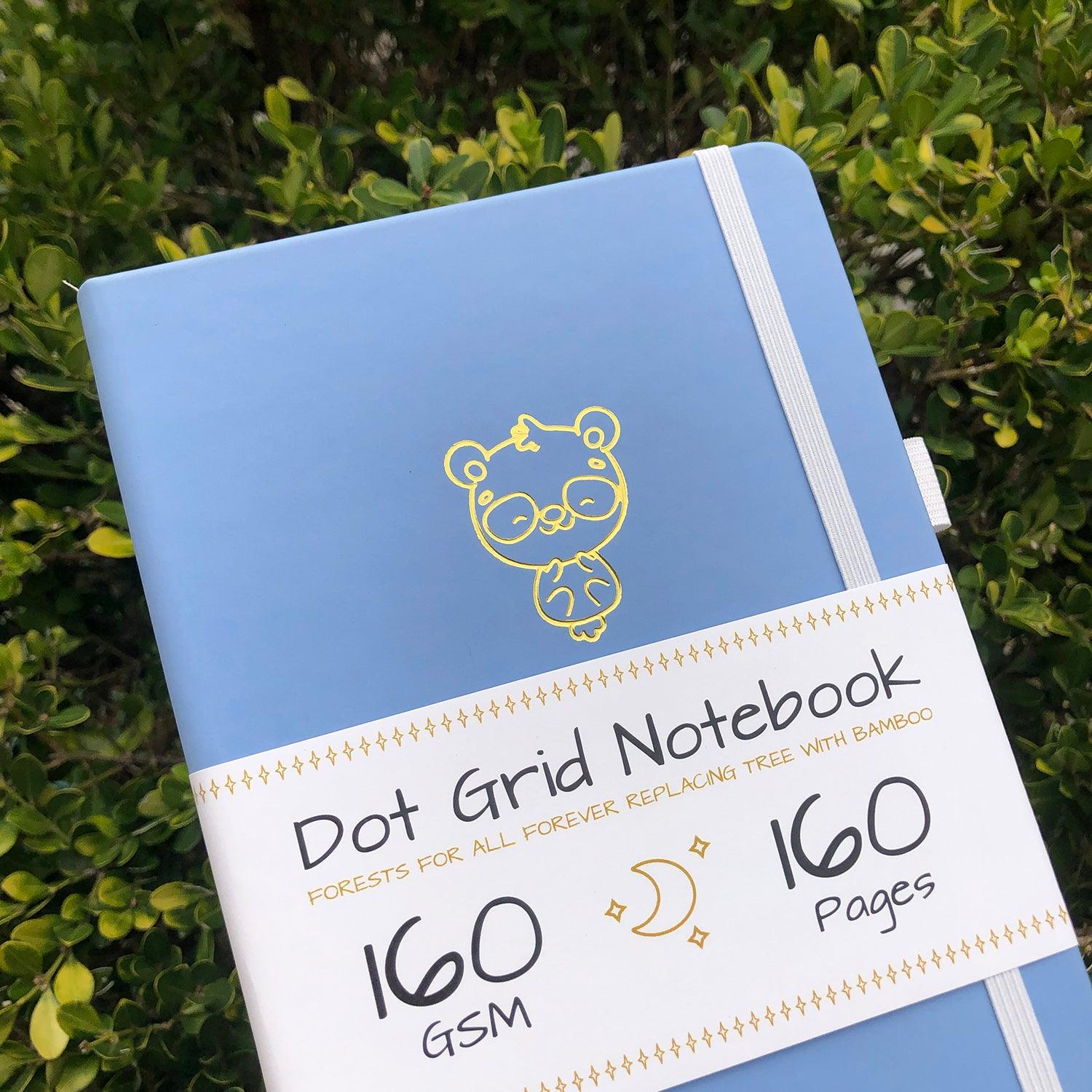Custom Bullet Journal, A5 Dot Grid Notebook, PU Leather Blue Hardcover, Lovely Bear, Only US$199/100PCS  ITEM NO#10282130 - bukenotebook