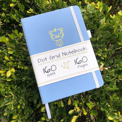 Custom Bullet Journal, A5 Dot Grid Notebook, PU Leather Blue Hardcover, Lovely Bear, Only US$199/100PCS  ITEM NO#10282130 - bukenotebook