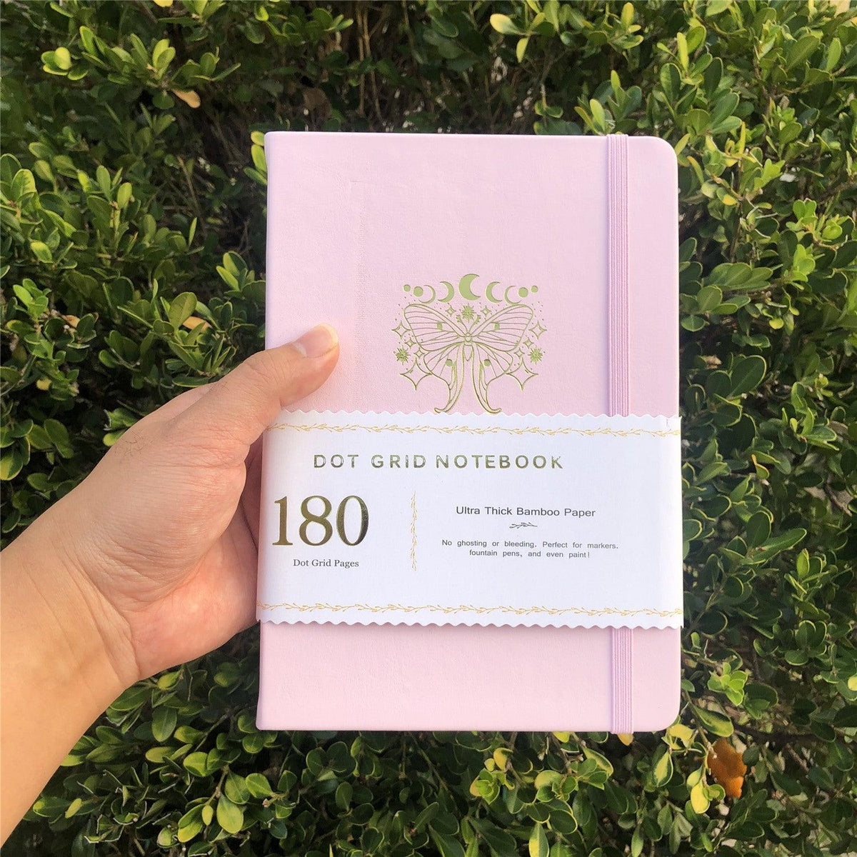 Custom Bullet Dotted Journal, 180g Bamboo Paper, PU Leather Hardcover, Only US$315/100PCS  ITEM NO#11091413 - bukenotebook