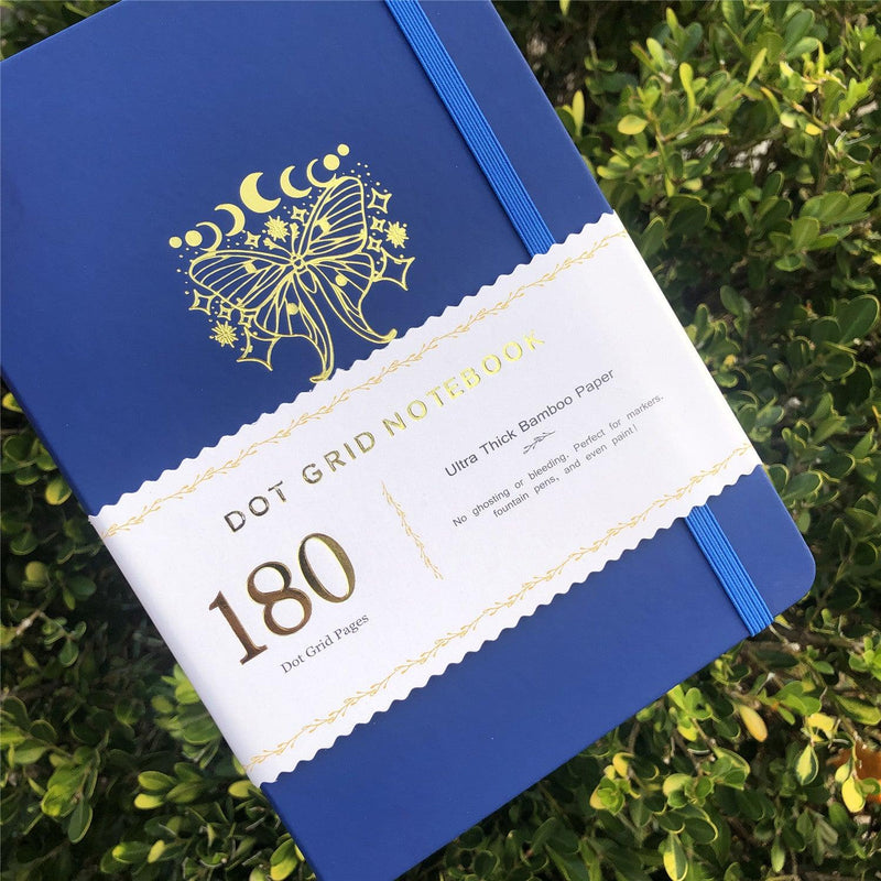 Journal à pois personnalisé, papier de bambou 180 g, couverture rigide en cuir PU, seulement 315 $ US/100 pièces -zoom-