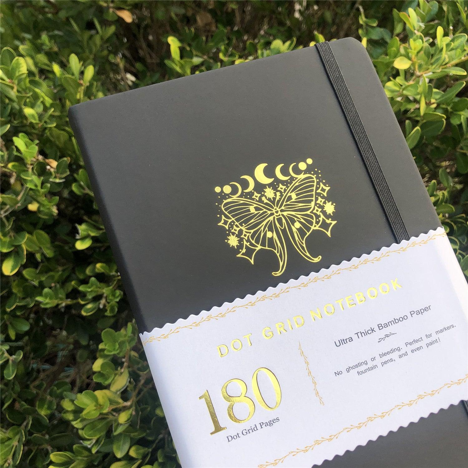 Custom Bullet Dotted Journal, 180g Bamboo Paper, PU Leather Hardcover, Only US$315/100PCS  ITEM NO#11091459 - bukenotebook