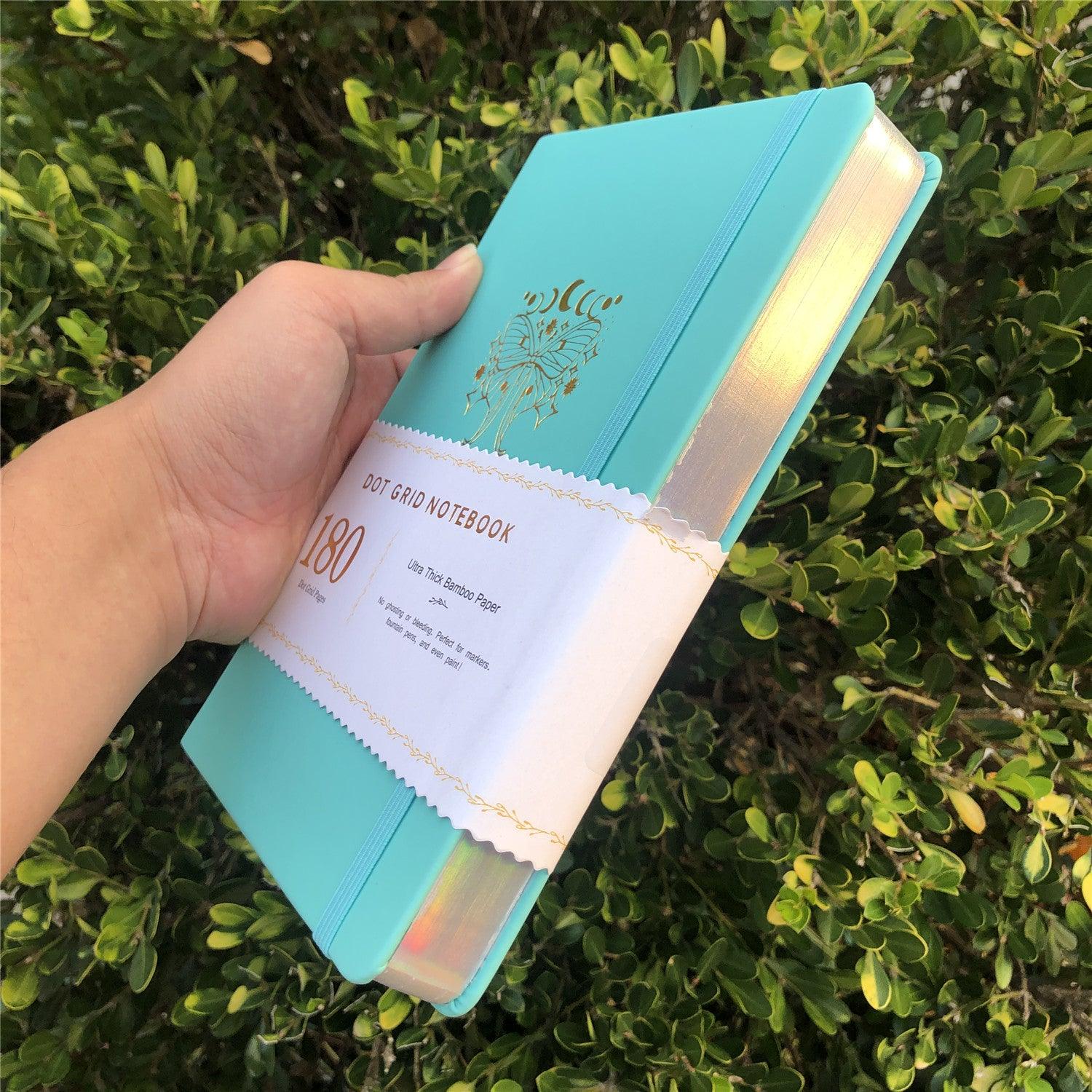 Custom Bullet Dotted Journal, 180g Bamboo Paper, PU Leather Hardcover, Only US$315/100PCS  ITEM NO#11091503 - bukenotebook