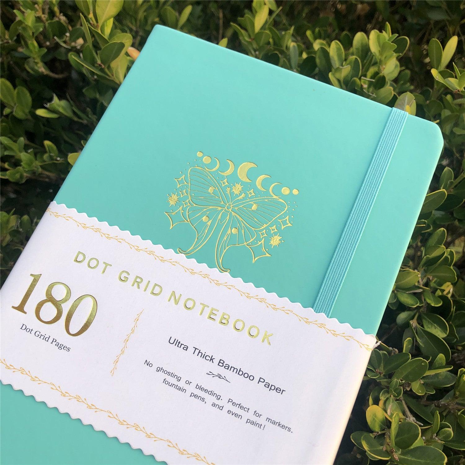 Custom Bullet Dotted Journal, 180g Bamboo Paper, PU Leather Hardcover, Only US$315/100PCS  ITEM NO#11091503 - bukenotebook