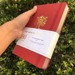 Custom Bullet Dotted Journal, 180g Bamboo Paper, PU Leather Hardcover, Only US$315/100PCS  ITEM NO#11091505 - bukenotebook