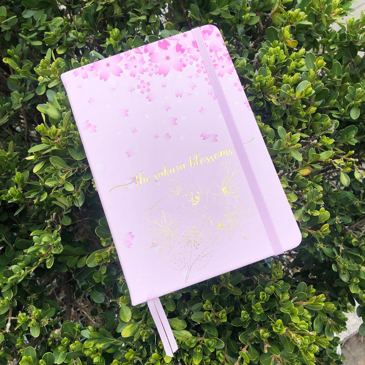 A5 Dotted Notebook Bullet Journal 160gsm Bamboo Paper - Sakura & Butterfly - bukenotebook