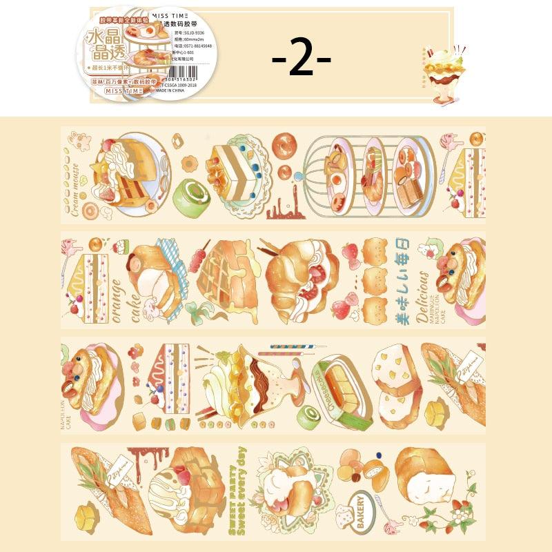 BUKE 8 Style 200cm/roll Vintage Flower PET Tape Beautiful Butterfly Figure Hand Account Decorative Stationery Tape - bukenotebook