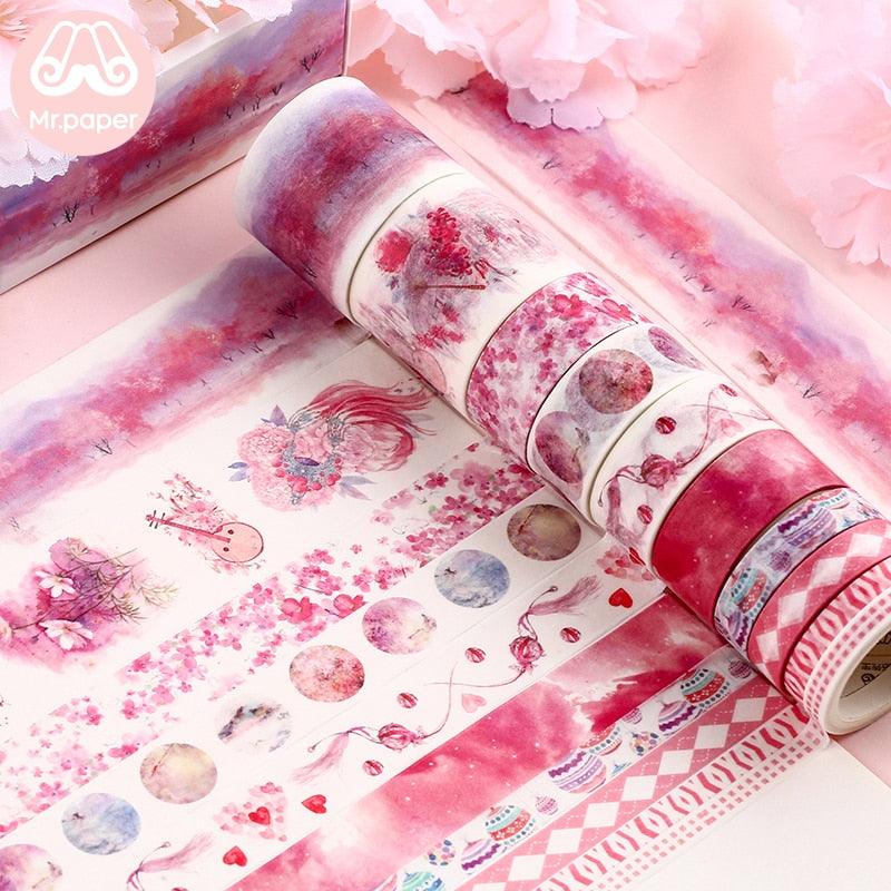BUKE 26 Designs 10pcs/box Cute Cartoon Animals Washi Tapes Scrapbooking DIY Deco Creative Japanese Kawaii Masking Tapes - bukenotebook