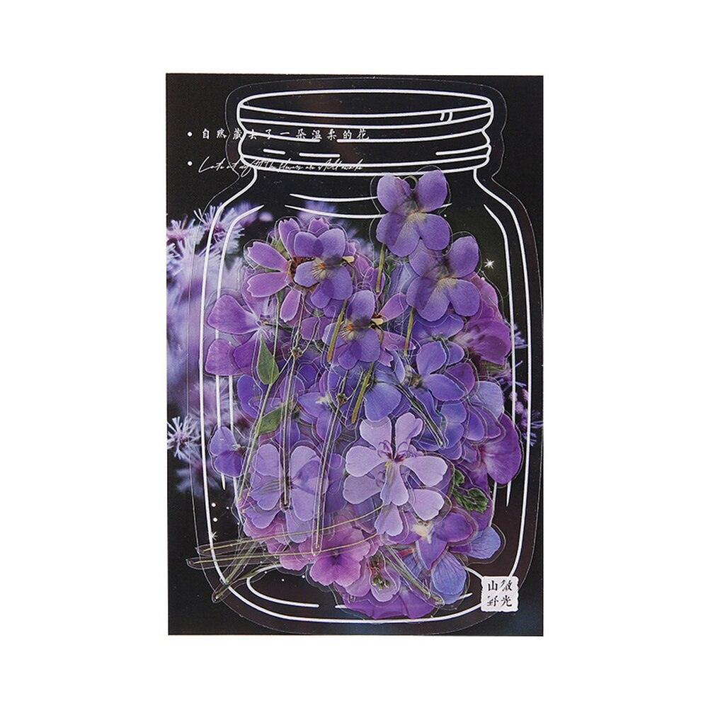BUKE 2 Styles 40Pcs/Bag Fresh Flower Stickers Ins Style Cute Hand Account Material Stickers Decorative Stationery Stickers - bukenotebook