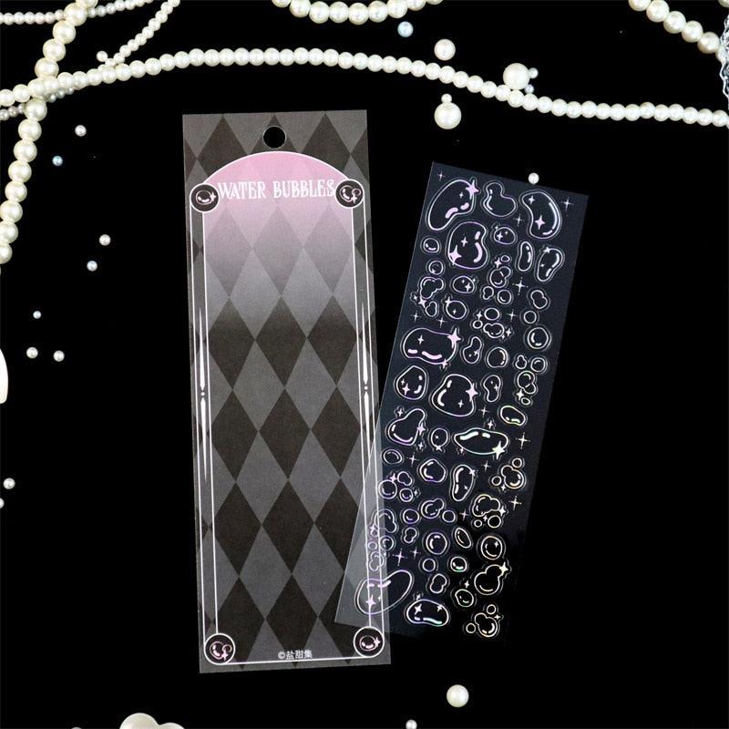 BUKE  8 Styles 1Pcs/Bag Aesthetic Butterfly Laser Sticker Personality INS Kpop Idol Card Hand Account Decoration Sticker - bukenotebook
