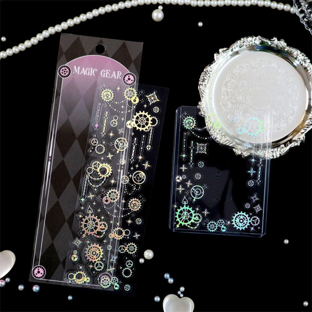BUKE  8 Styles 1Pcs/Bag Aesthetic Butterfly Laser Sticker Personality INS Kpop Idol Card Hand Account Decoration Sticker - bukenotebook