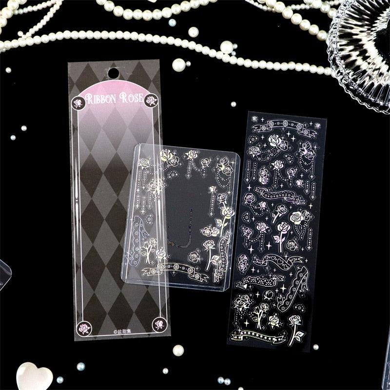 BUKE  8 Styles 1Pcs/Bag Aesthetic Butterfly Laser Sticker Personality INS Kpop Idol Card Hand Account Decoration Sticker - bukenotebook