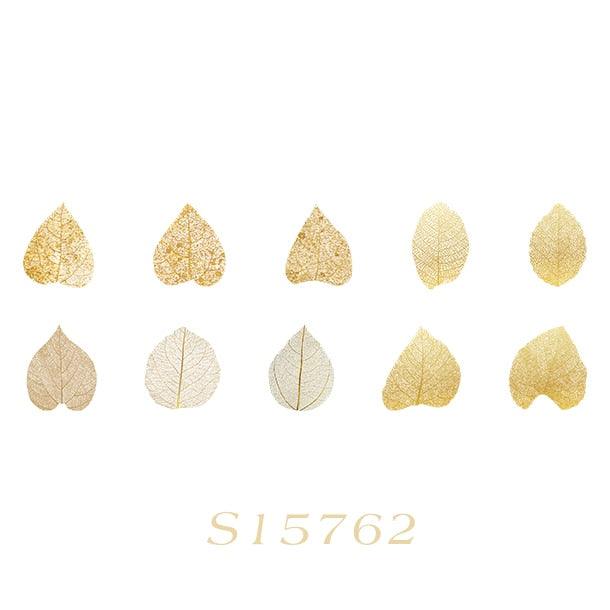 BUKE 8 Styles Aesthetic Leaves Washi Tape Stickers Creative Literary DIY Fallen Leaves Hand Account Decorative masking tape - bukenotebook