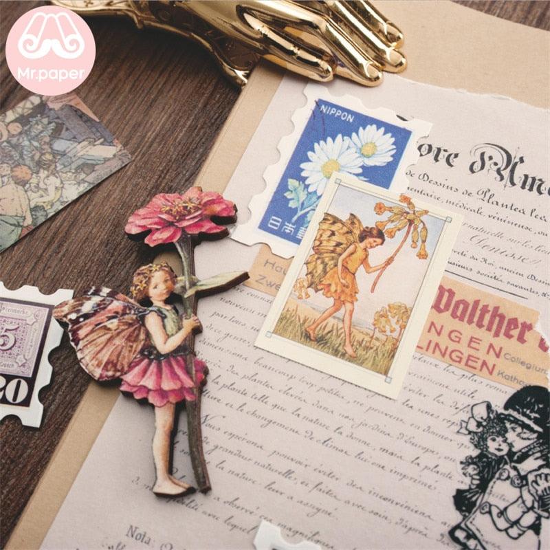 BUKE 100pcs/box Vintage Story Kraft Paper Scrapbooking/Card Making/Journaling Project DIY Diary Decoration LOMO Cards - bukenotebook