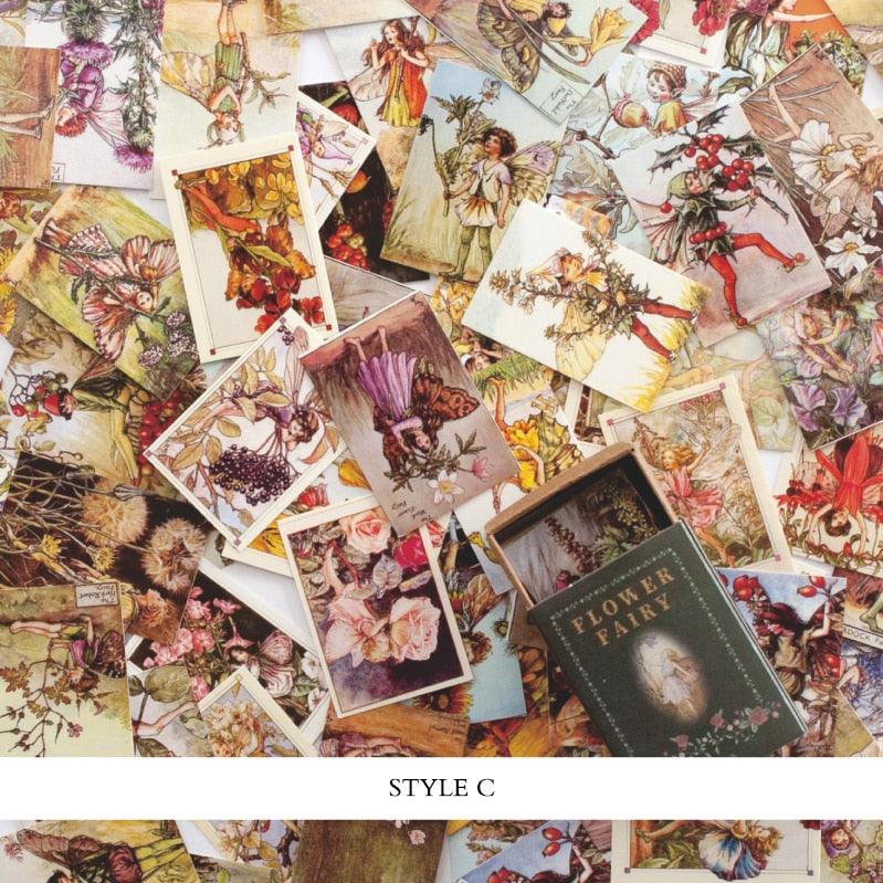 BUKE 100pcs/box Vintage Story Kraft Paper Scrapbooking/Card Making/Journaling Project DIY Diary Decoration LOMO Cards - bukenotebook