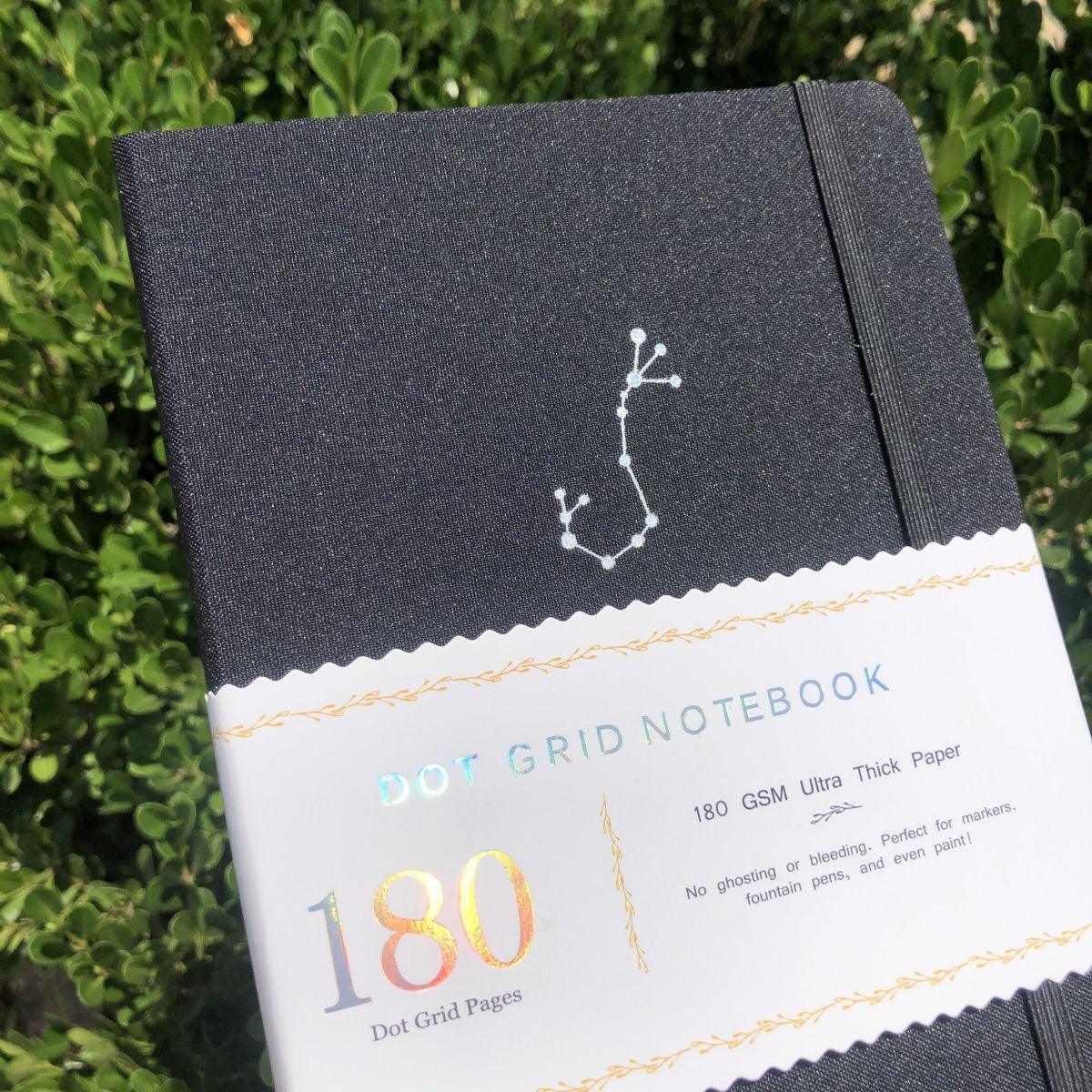 A5 Zodiac Scorpio Bullet Journal Dot Grid Notebook - bukenotebook