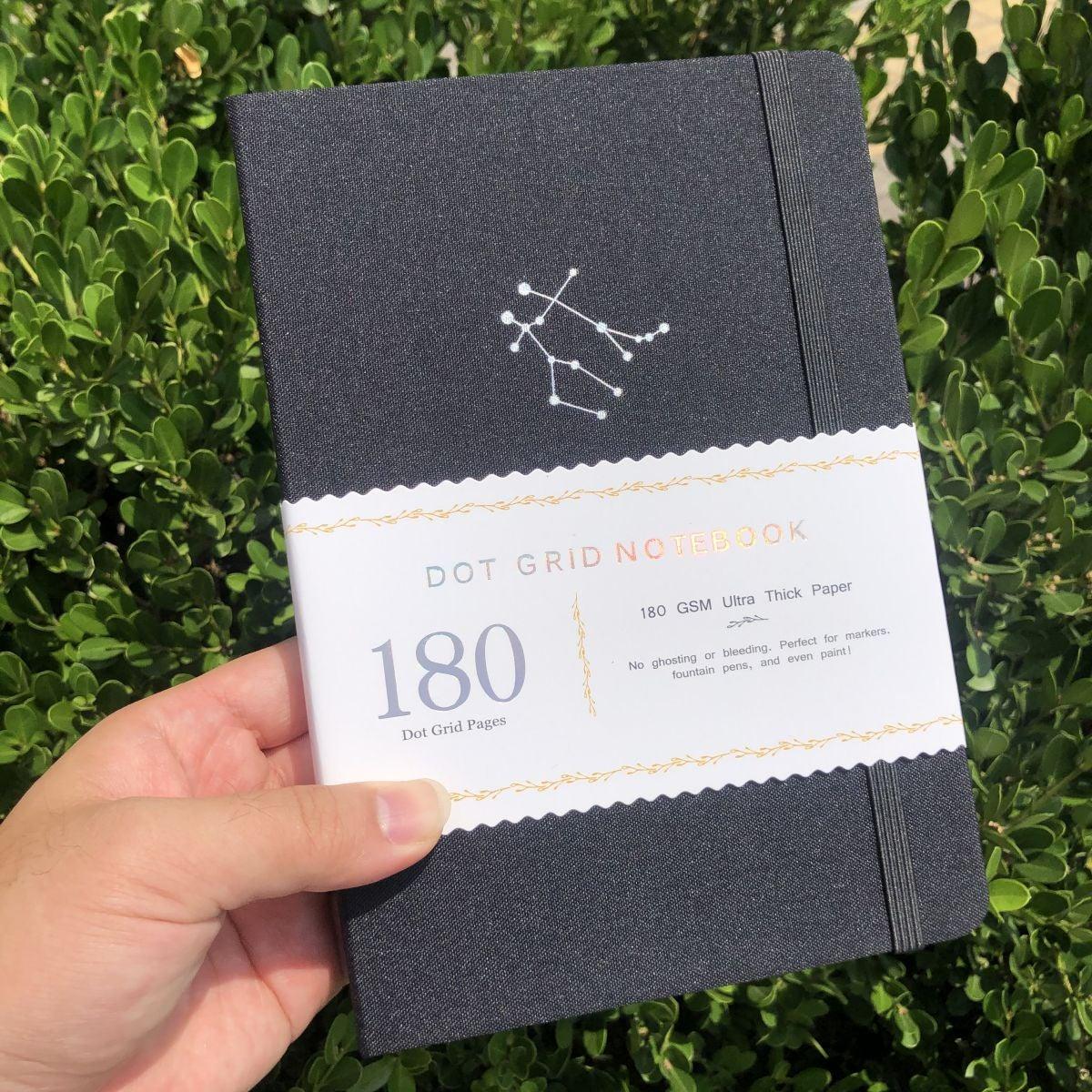 A5 Zodiac Gemini Bullet Journal Dot Grid Notebook - bukenotebook